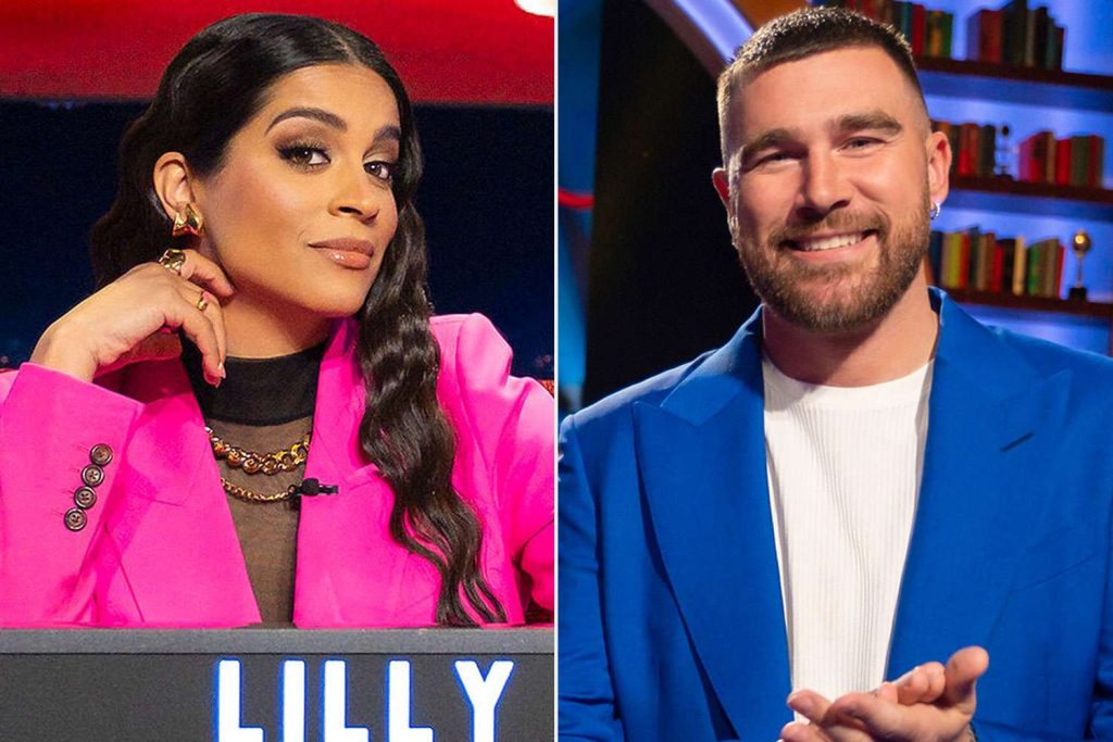 Watch Travis Kelce and Lilly Singh in Are You Smarter Than a Movie star Clip (Unique)