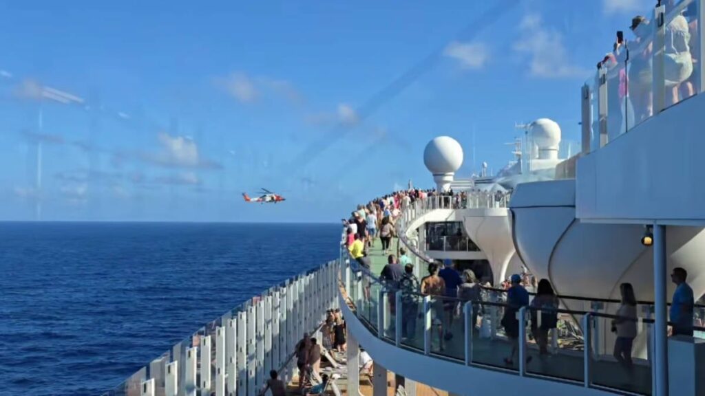 Coast Guard Carries Out Pressing Evacuation from Celeb Cruise Ship